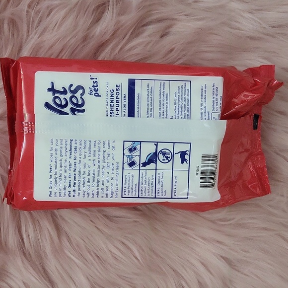 Brand New WET ONES FRESHENING MULTI-PURPOSE WIPES FOR CATS - Picture 2 of 2